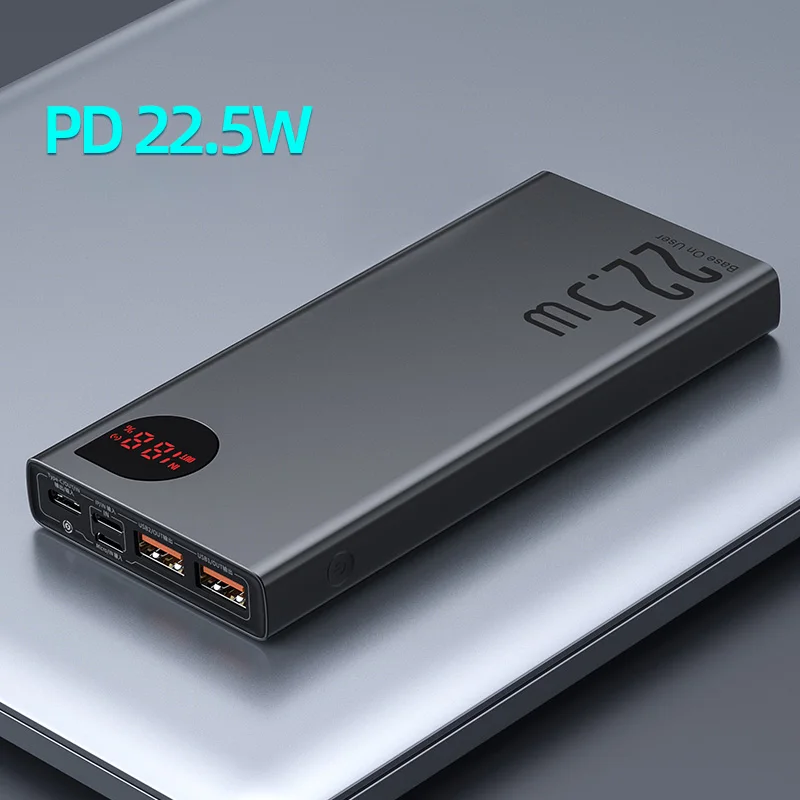 

Power Bank 20000mAh Portable External Battery Charger 20000 mAh Powerbank PD Fast Charge For iPhone 12 Xiaomi Poverbank