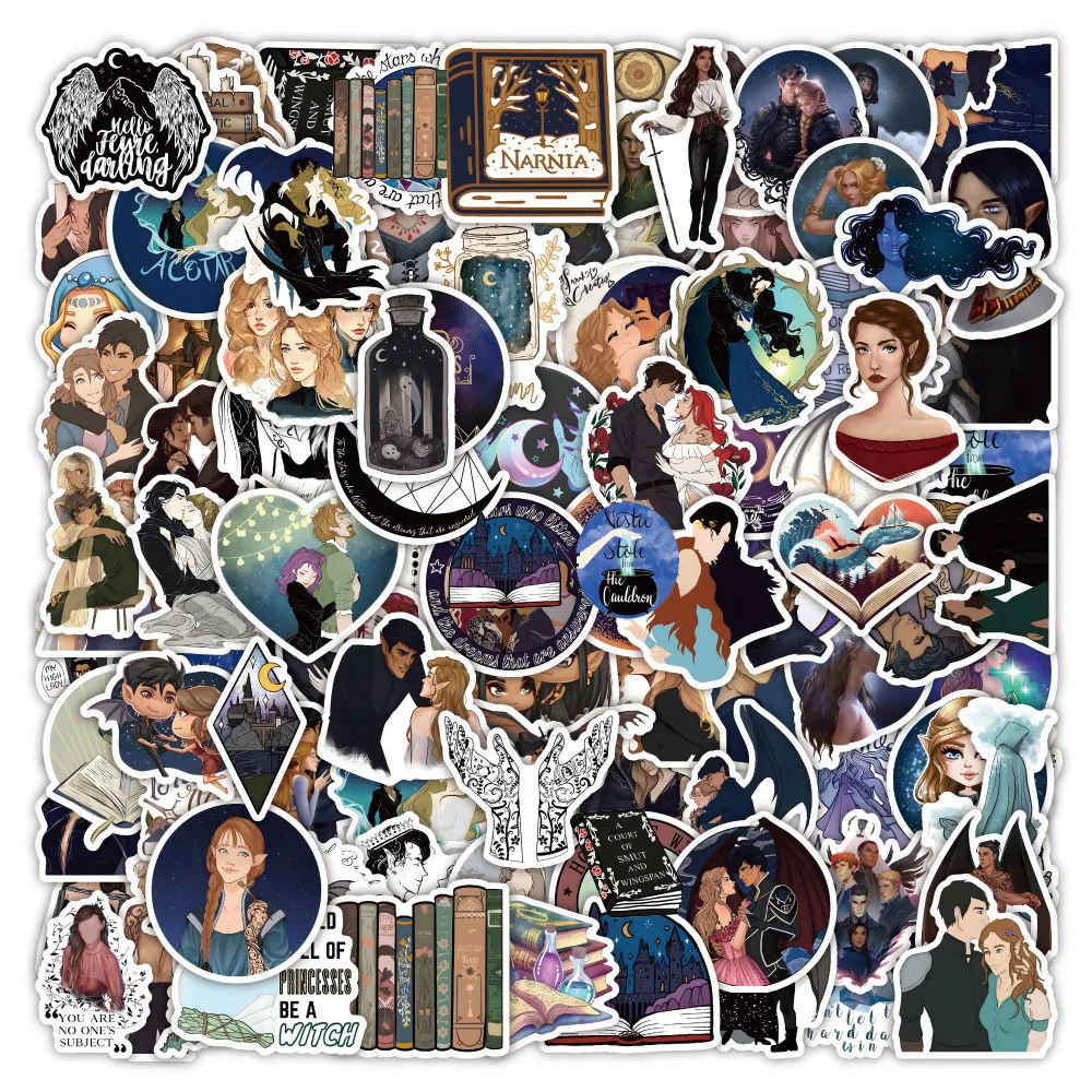 

10/30/50/100pcs Acotar Merchandise TV Series Stickers Romantic Aesthetics Sticker Diary Scrapbooking Laptop Decorative Decals