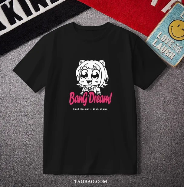 Аниме Bang Dream Toyama Kasumi футболка с короткими рукавами летний карнавальный костюм