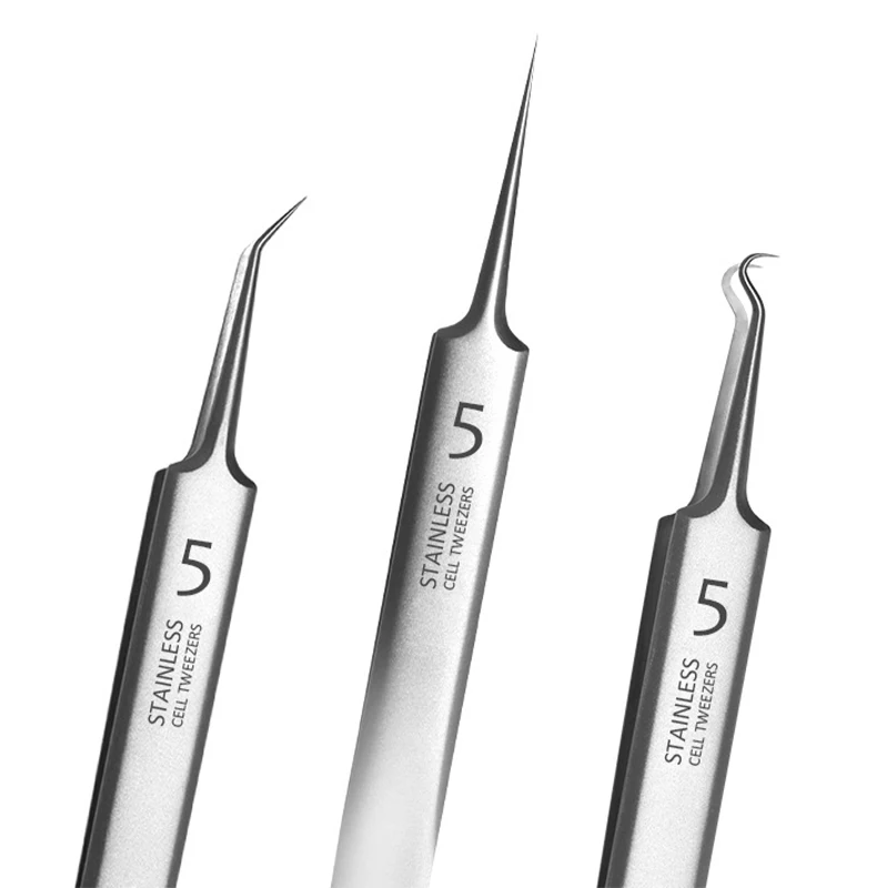 

Немецкий Сверхтонкий Пинцет № 5 для чёрных точек, клипса, специальный инструмент для соскабливания и закрытия салона красоты, инструмент с иглой для акне