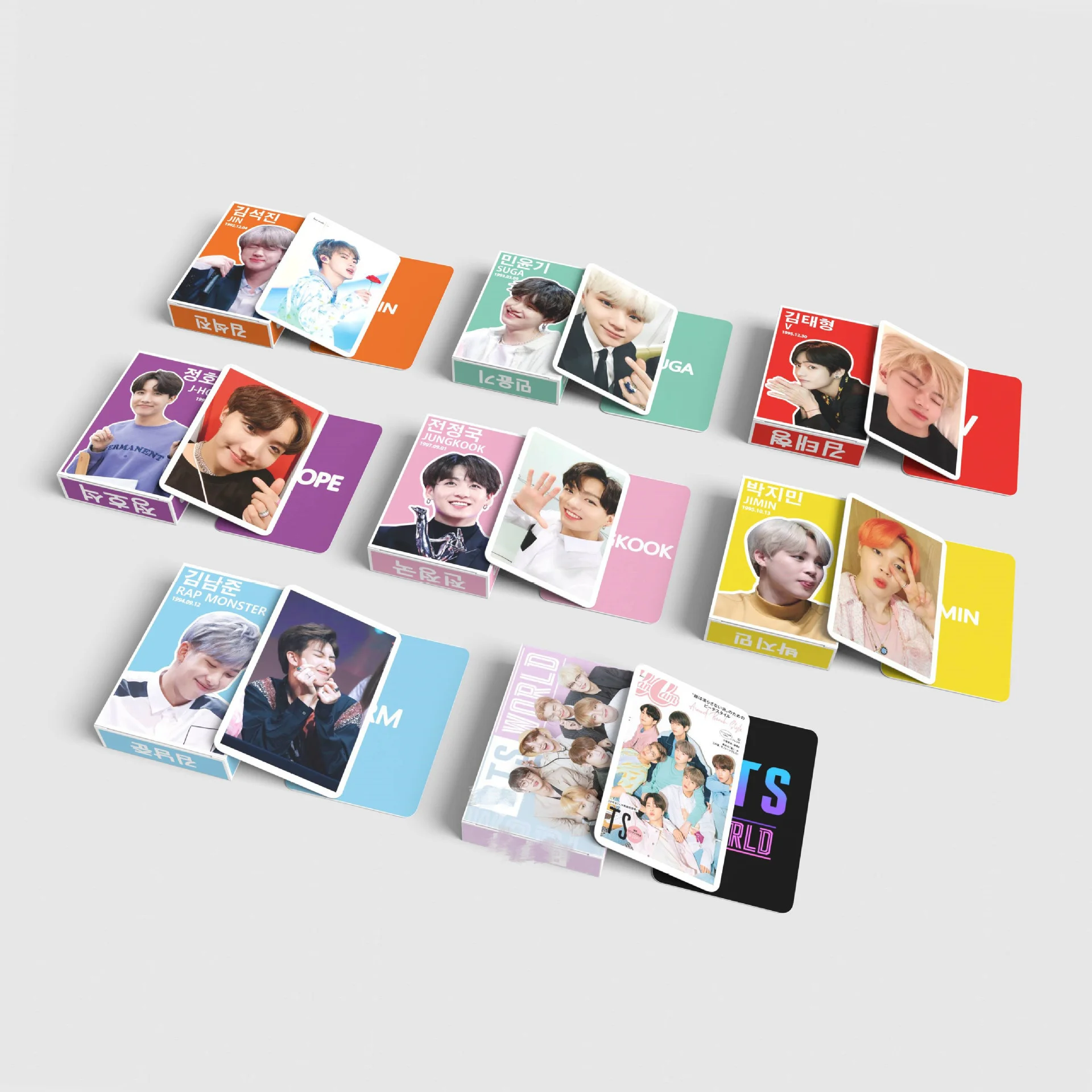 

Kpop Bangtan Boys Paper Cards Lomo Cards Postcard Fan Gift Bag Key Chain Sticker Gift Box