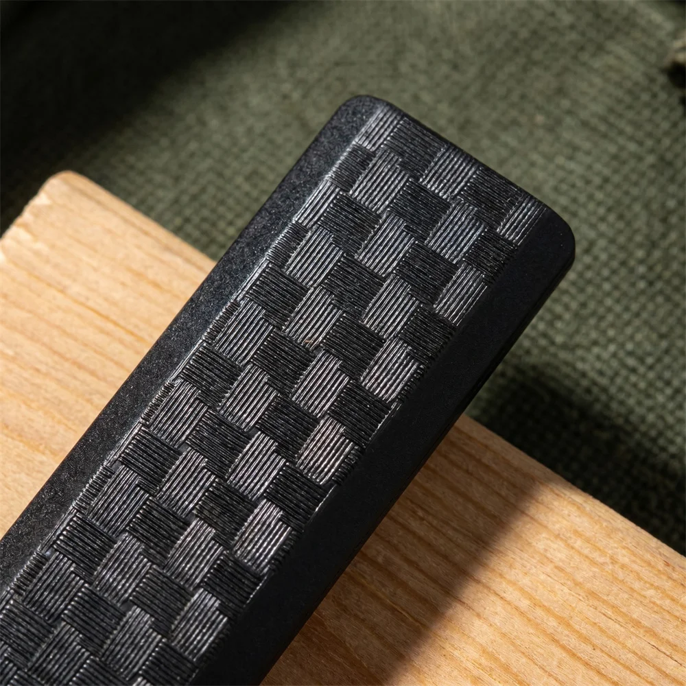 Фото Нож с фиксированным клинком MINI 2425, клинок из стали 8Cr13Mov, рукоять из нейлонового волокна, портативный, для кемпинга, туризма, выживания, многофункциональный инструмент EDC №5