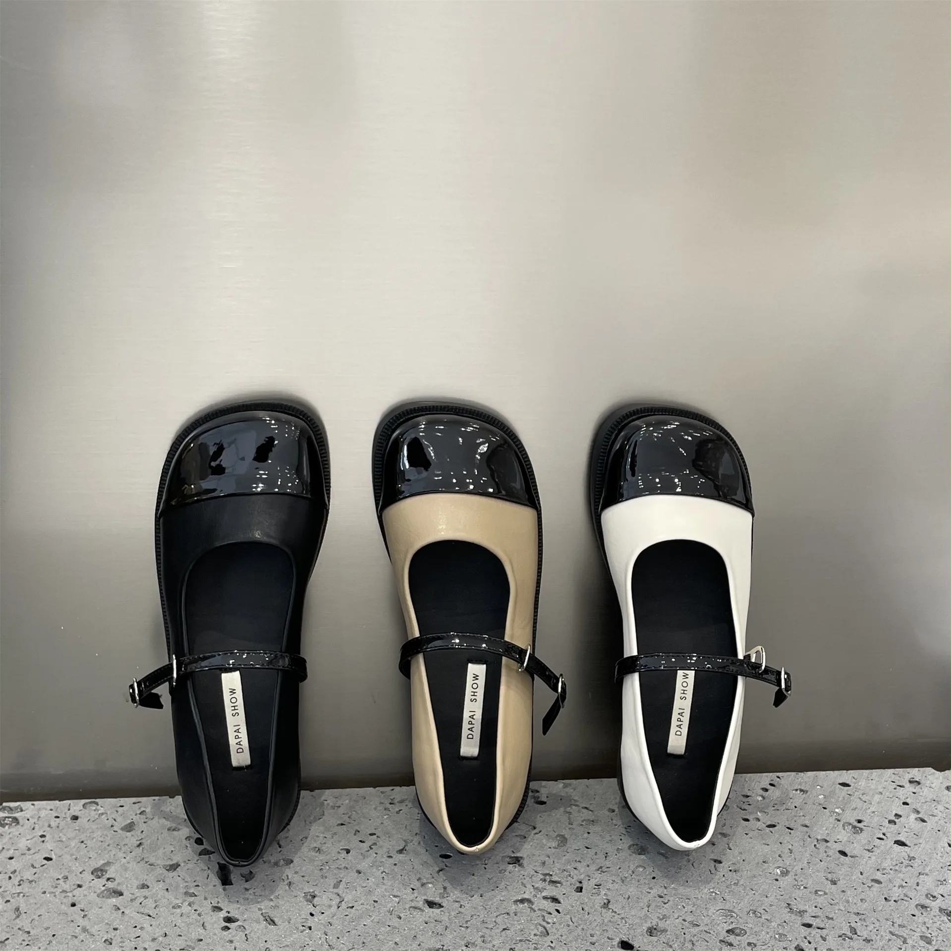 

Brand best-selling flat shoes Mary Jane shoes women's 2022 new stitching French evening style casual shoes women shoes