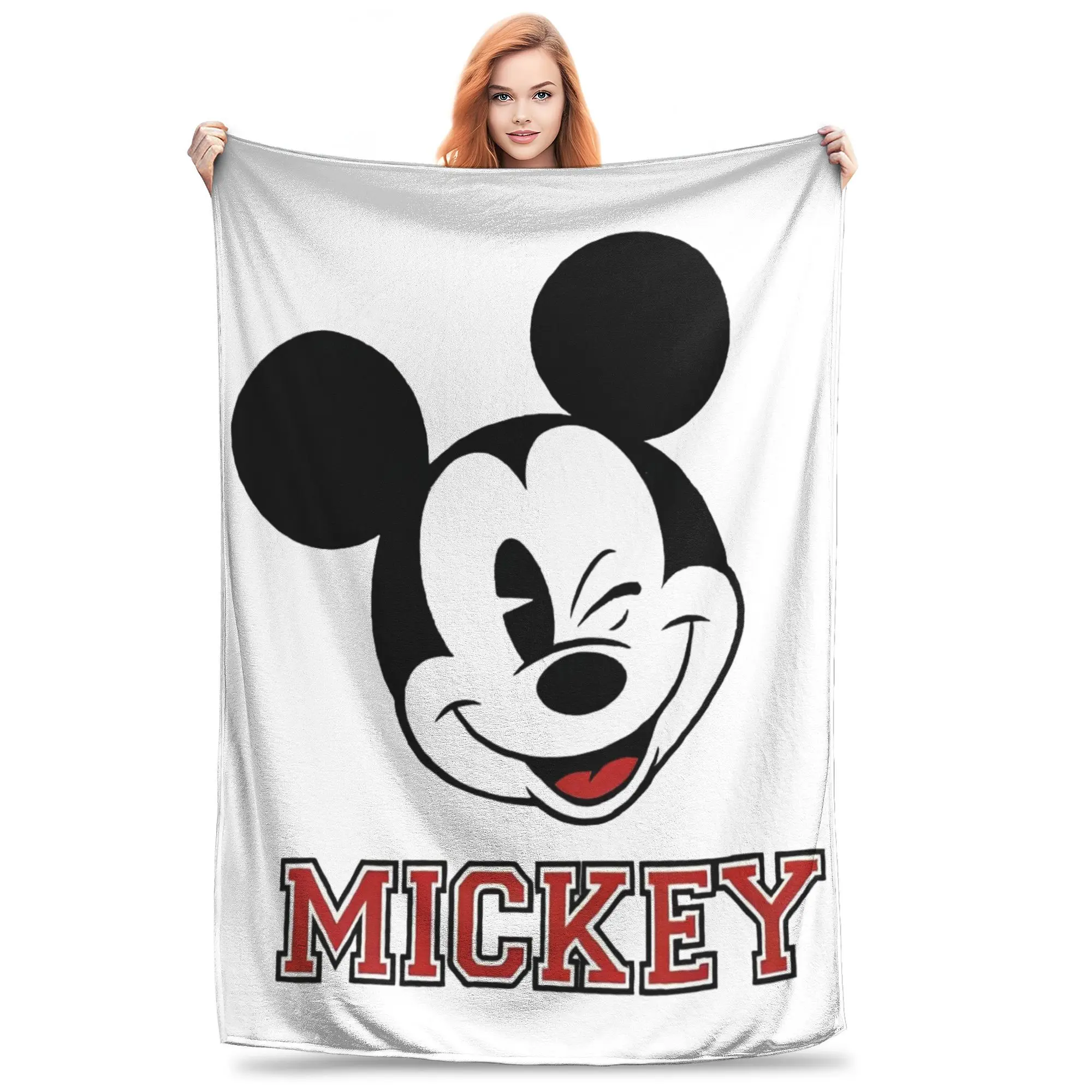 Мягкое фланелевое одеяло с изображением Микки Мауса
