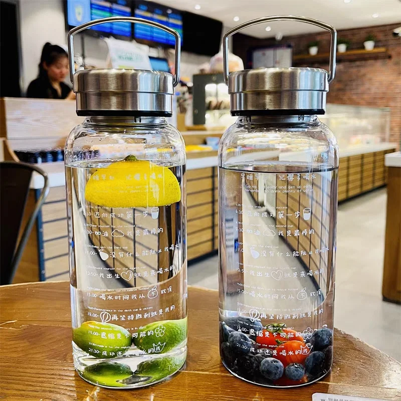 With Filter Travel Sport Portable Lemon Fruit Tea Glass Bott