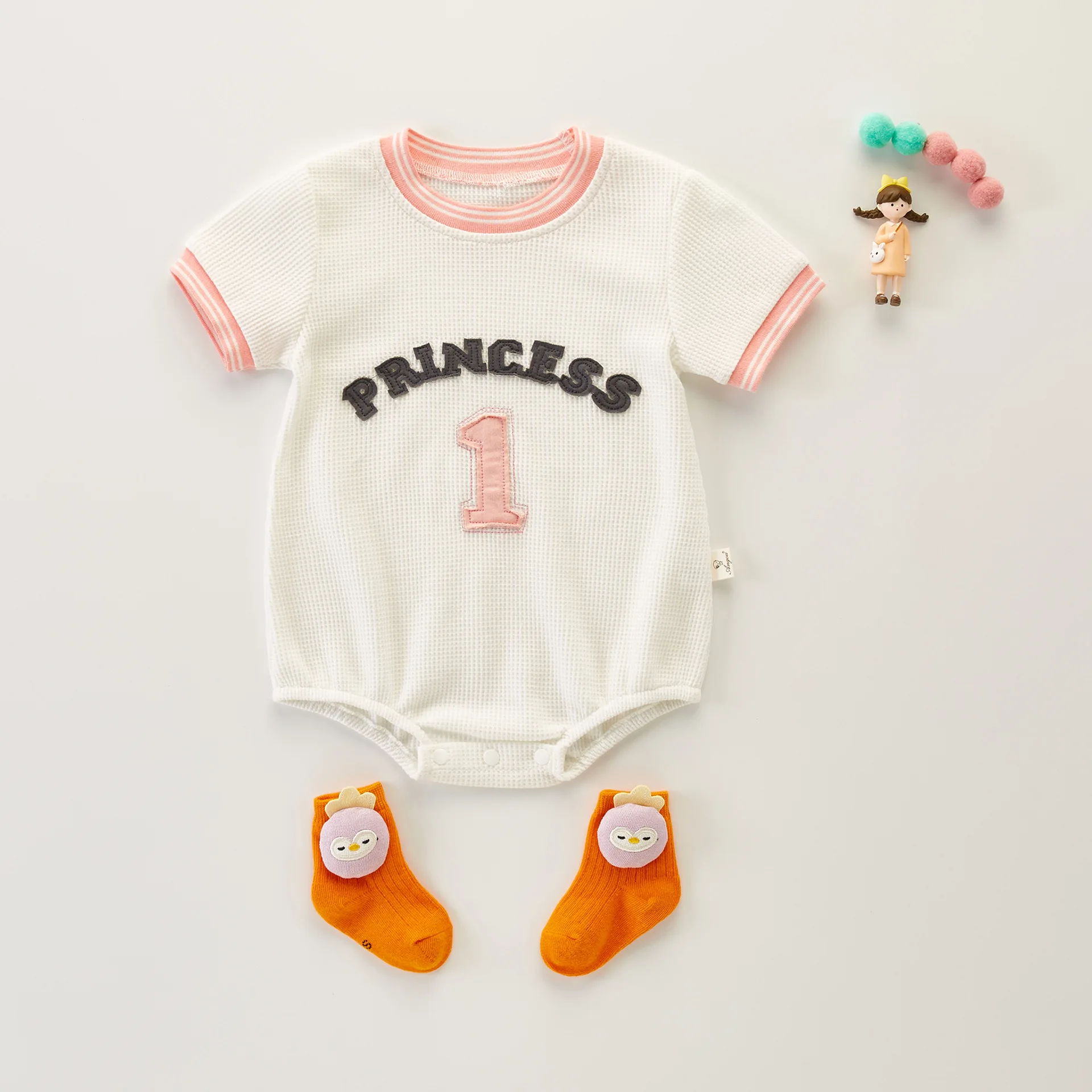 

Новинка 2022 года; Летняя одежда для новорожденных девочек; Детский Повседневный комбинезон с вышитыми буквами; Хлопковый мягкий спортивный ...