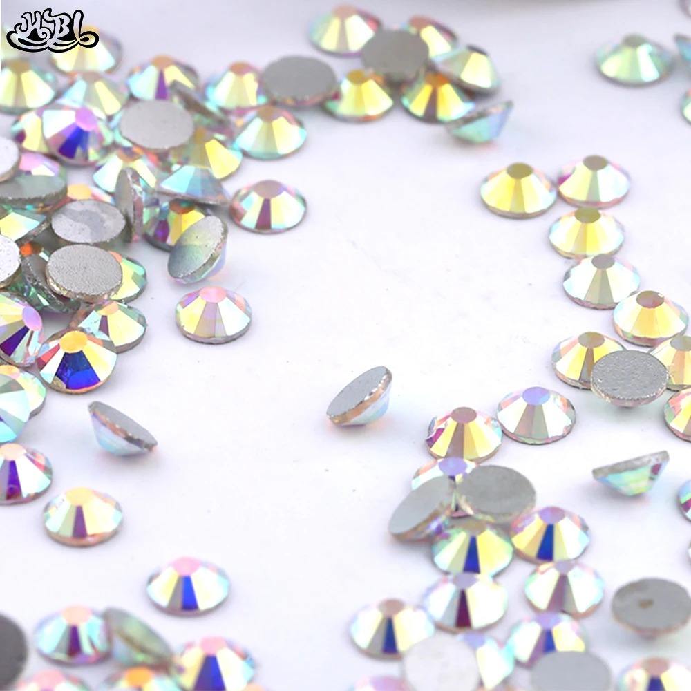 

6 Bags/Lot SS20 Shinning Crystal Glass Glue on Flatback Non Hot Fix Rhinestone for Nail Bag Clothing Dress Decoration