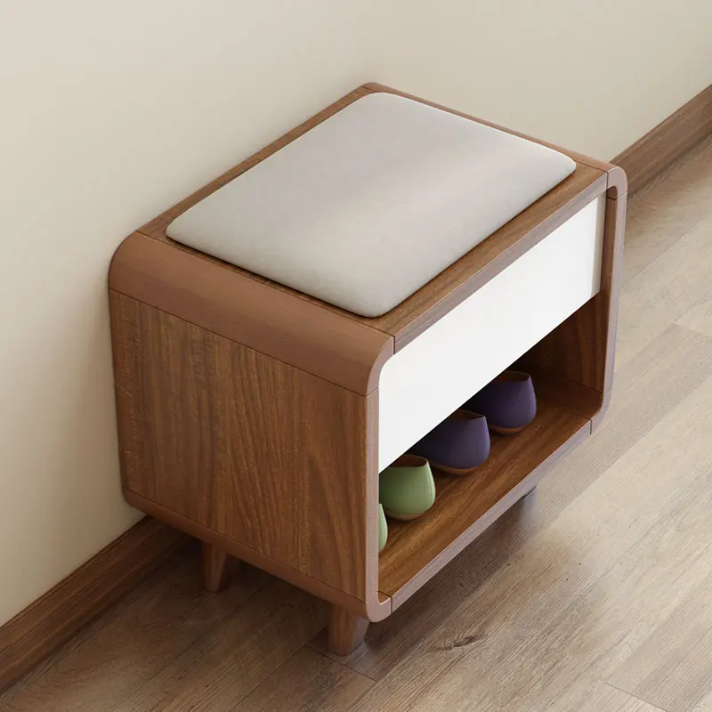 Простые комбинированные шкафы для обуви Современная прихожая Скандинавская