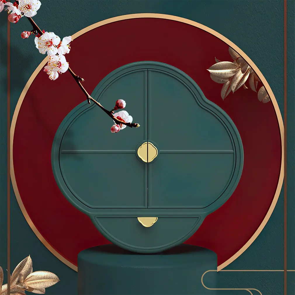 

Wall Mounted Bathroom Makeup Organizer Jewelry Storage Box for Earrings Cosmetic Desktop Organizer Storage Rack Dropshipping