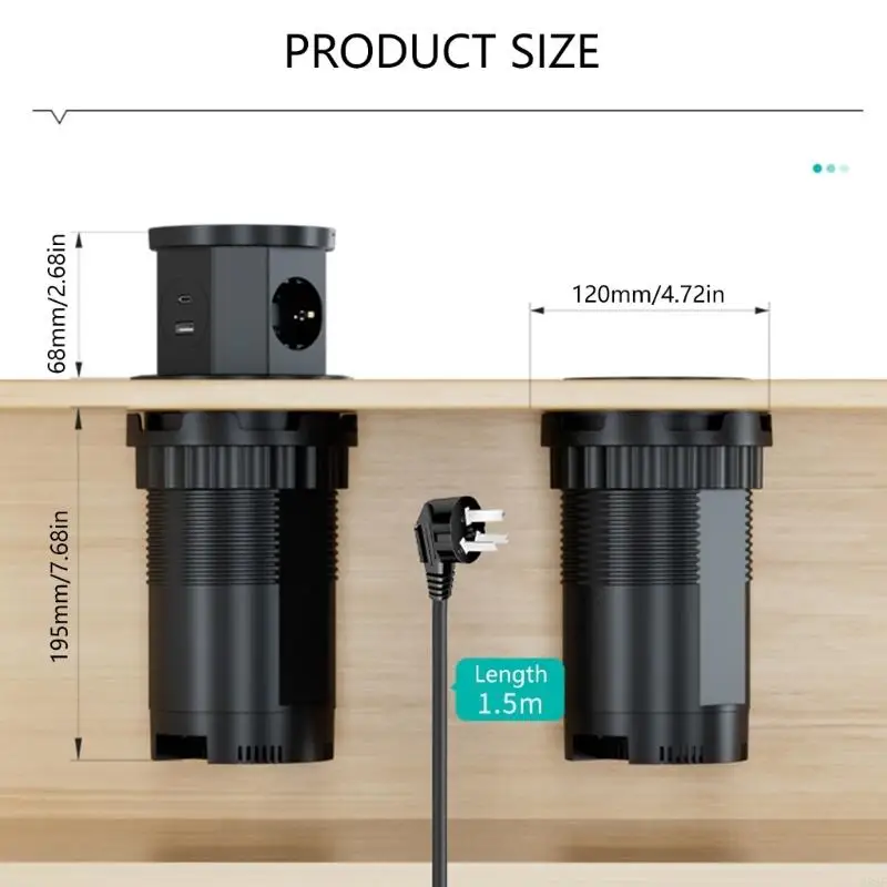 E28F Электрический подъемник Universals Power Outlet скрытые столешницы Выдвижные выходные кухонные таблицы (art.: 3920cc446ac0d) - 3920cc446ac0d