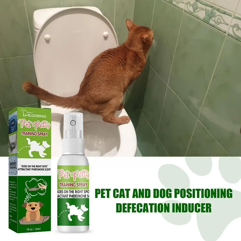 

30ml Pet Toilet Training Spray Inducer Dog Poops Cat Puppy Positioning Pet Training Stool Location Defecation Spray Pee Ind U5G4