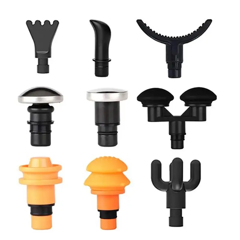 

9PCS Replacement Universal Fascia Massage Head Body Relaxation Fascia Massager Replacement Head Silicone Head