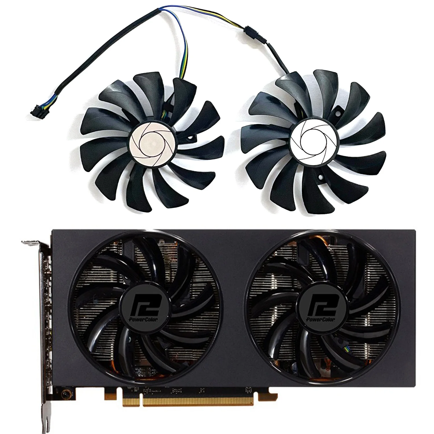 2 шт., охладитель GPU для видеокарты Dylan Hengjin RX5500XT 5600XT 5700 5700XT