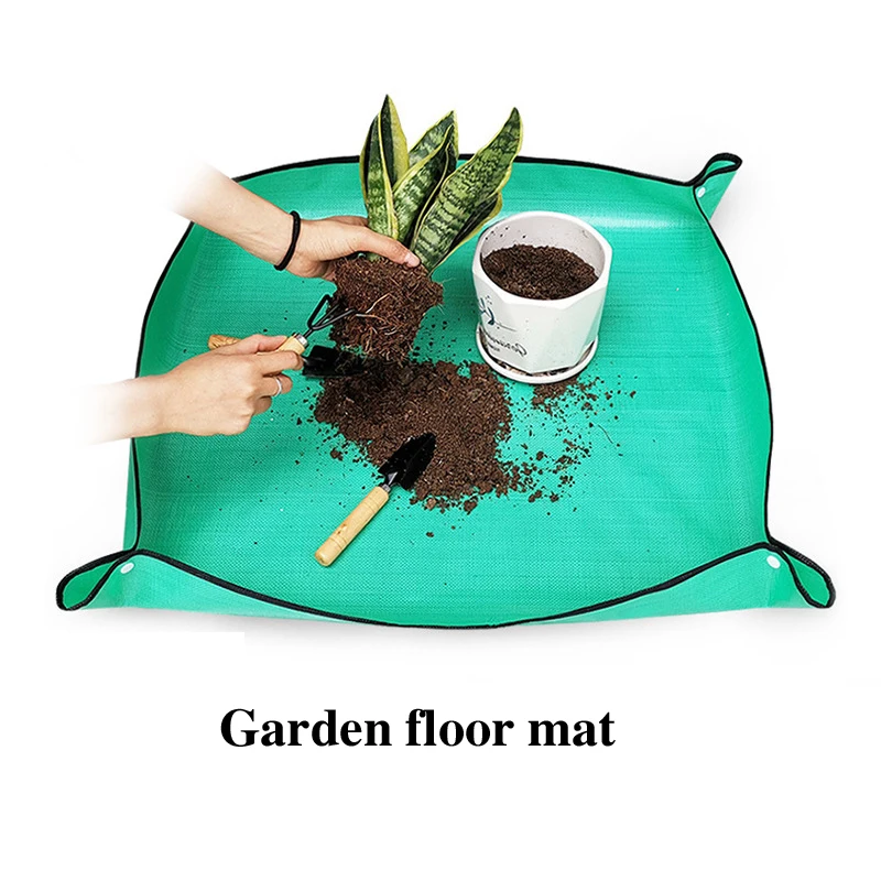 

1pcs Planting Mat 50cm-100cm Gardening Potting Pad Foldable Garden Plant Flower Pot Transplanting Waterproof Mats