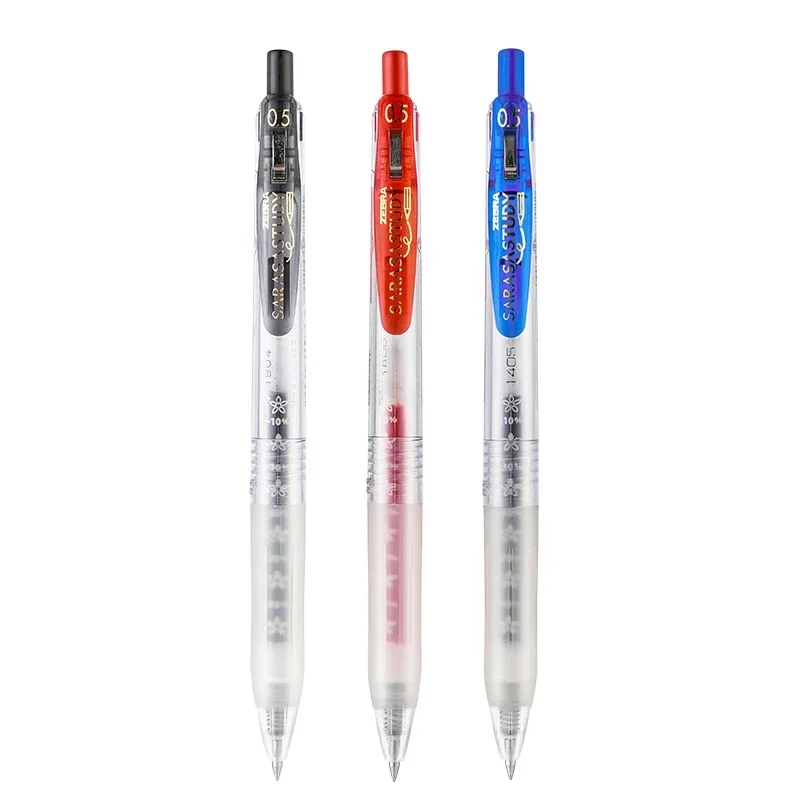 Гелевые ручки ZEBRA быстросохнущие 0 5 мм черные синие красные