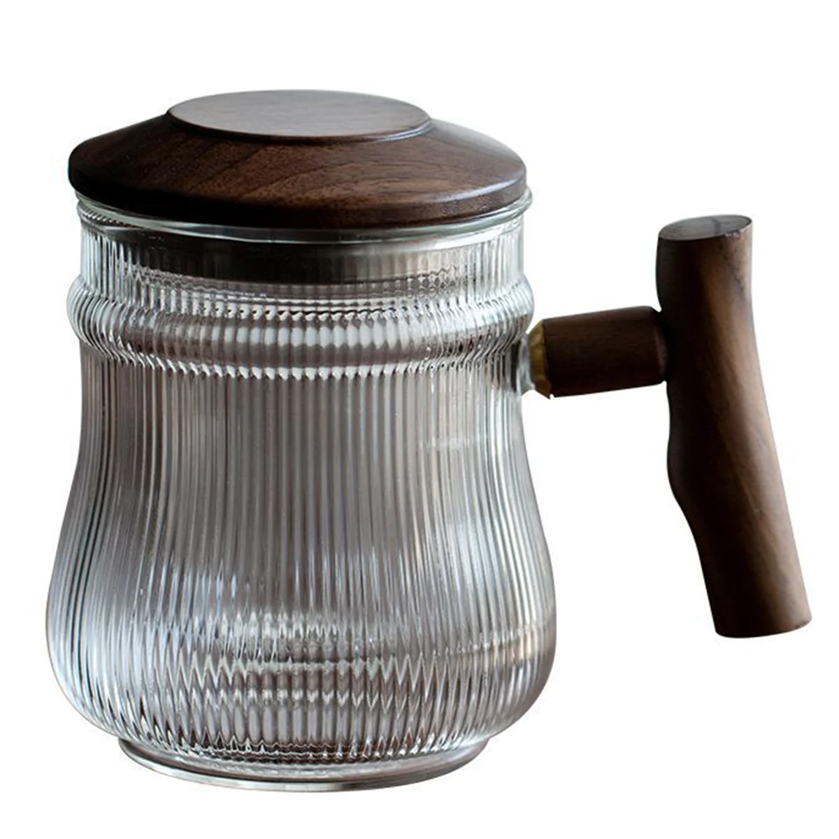 

Glass Tea Cup Clear Coffee Mug Lid Tea Cups Tea Separation Tea Cup Filter Tea Infuser Cup Tea Glass Office