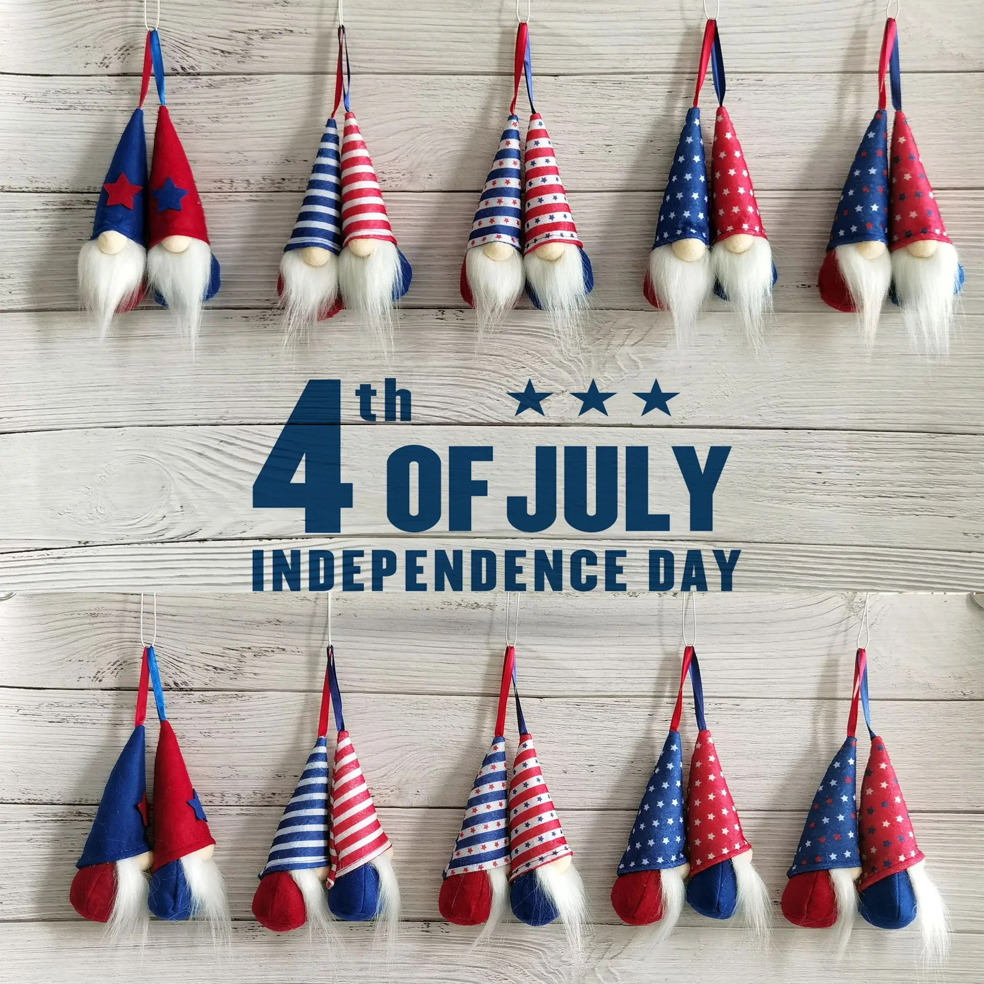 Новые плюшевые куклы с пятиконечной звездой на тему Дня независимости США |