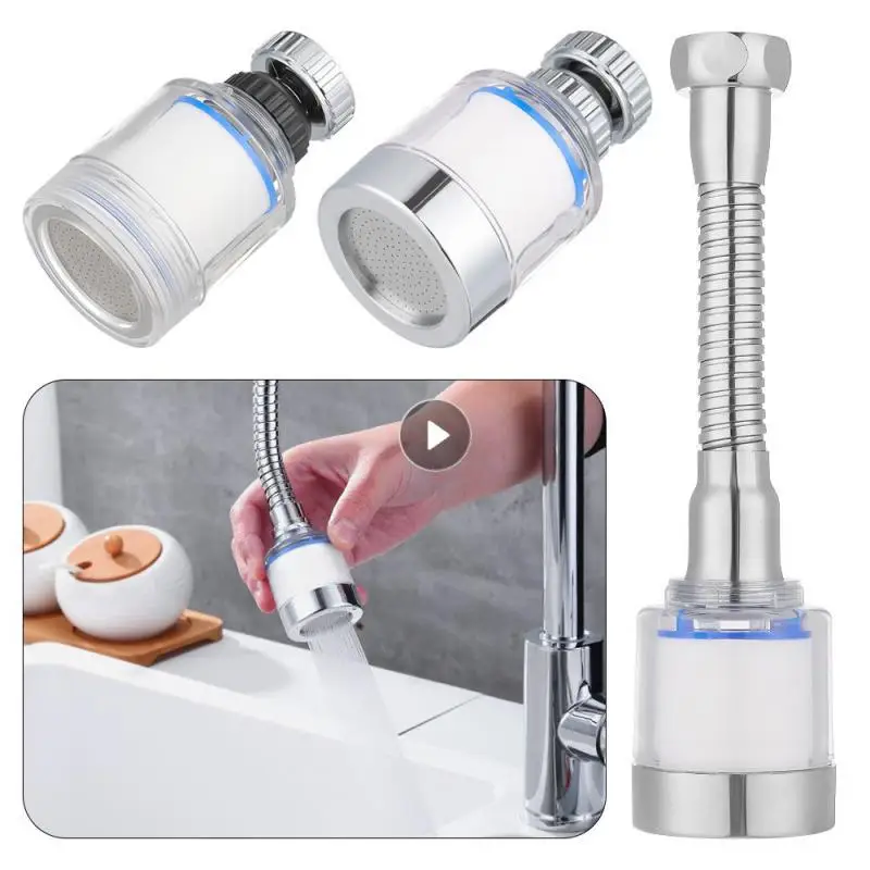

Water Saving Kitchen Faucet Aerator Nozzle Tap Adapter Device Splashproof Water Filter Bubbler Swivel Head Bathroom Accessories
