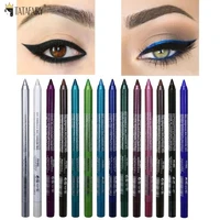 14 colors eyeliner pencil long lasting waterproof pigment blue brown black eyeiner pen women fashion color eye makeup cosmetics
