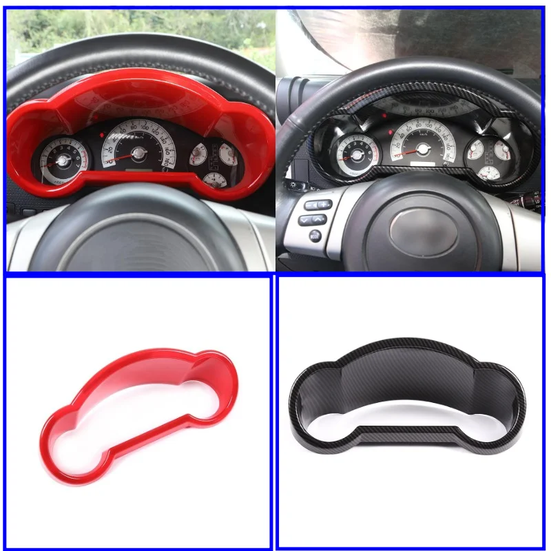 

Car Accessories For Toyota FJ Cruiser 2007-2021 ABS Red Dashboard Tachometer Frame Trim Decorative Cover Interior Moulding Kit