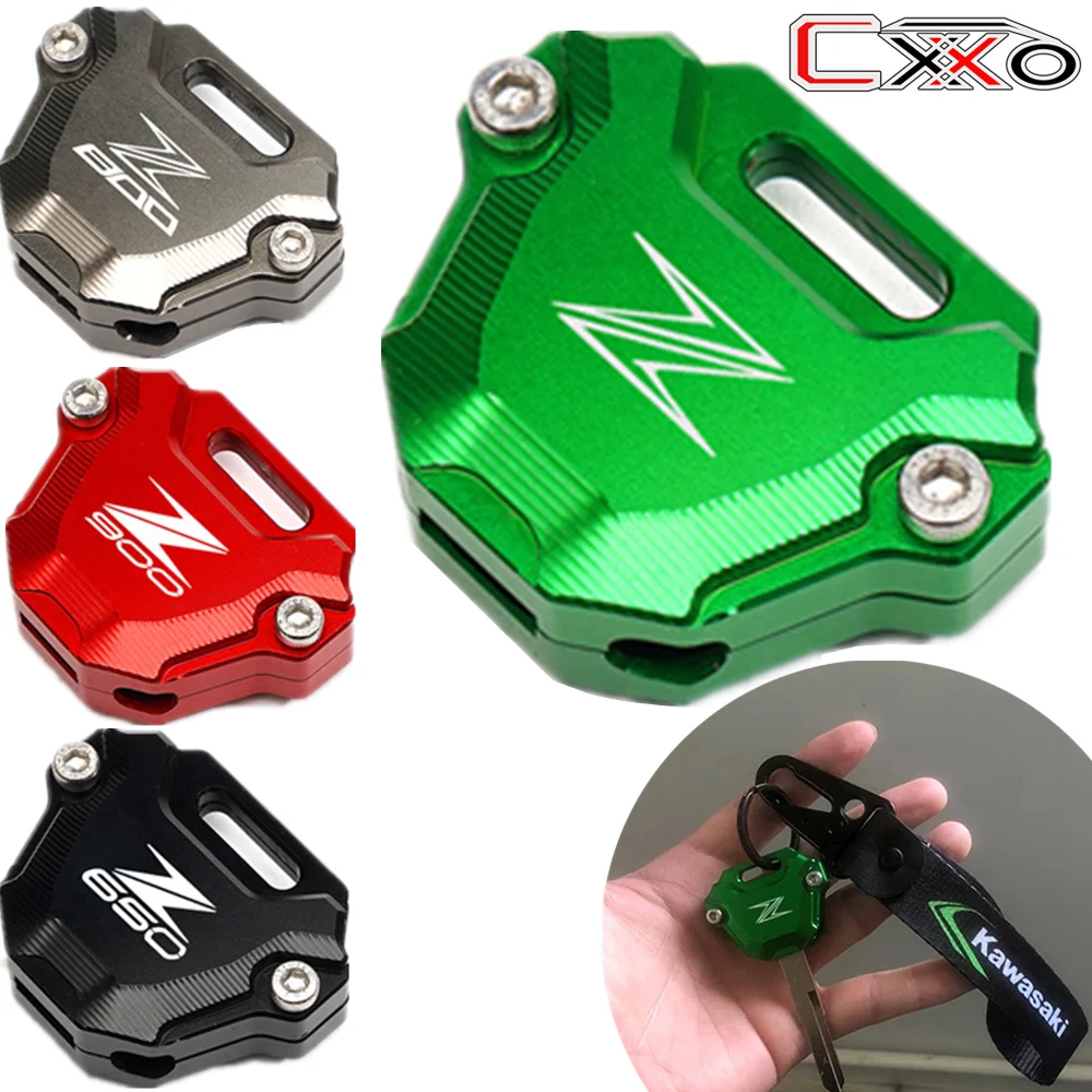 

2022 New Motorcycle CNC Aluminum Keychain Case Shell For Kawasaki Z900 Z650 Z800 Z250 Z300 Z400 Z900RS Z1000 ZX25R NINJA650