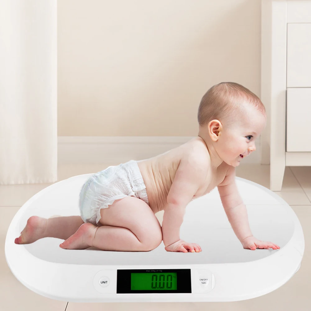 

LCD Digital Baby Electronic Scale Anti Skid Pads Portable Baby Pet Weight Scale for Accurate Weighing Newborn Babies