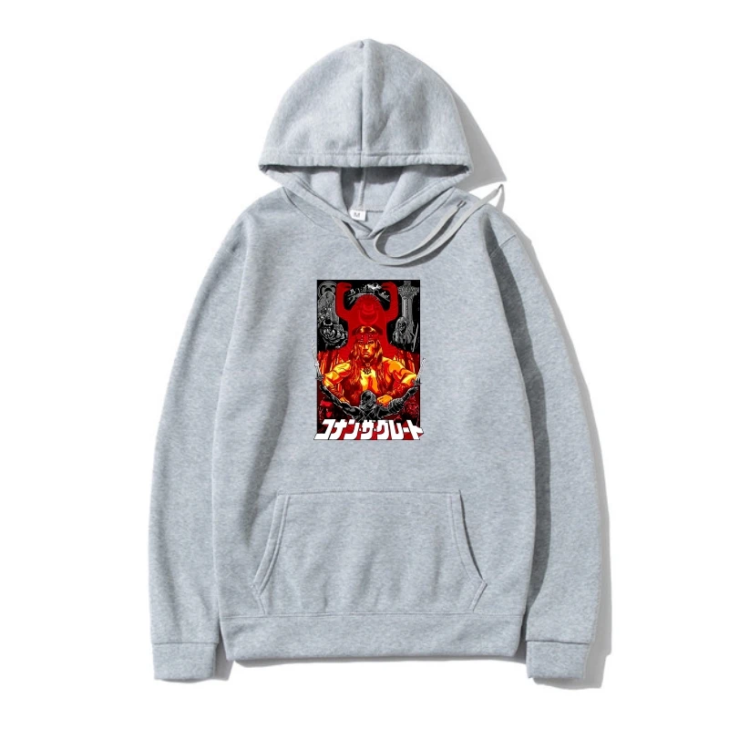 

Outerwear ARNOLD SCHWARZENEGGER CONAN BABARIAN BARBAR JAPAN JAPANESE RETRO SWAG Hoodys Hoody 100% Cotton Humor Men Crewneck Swea