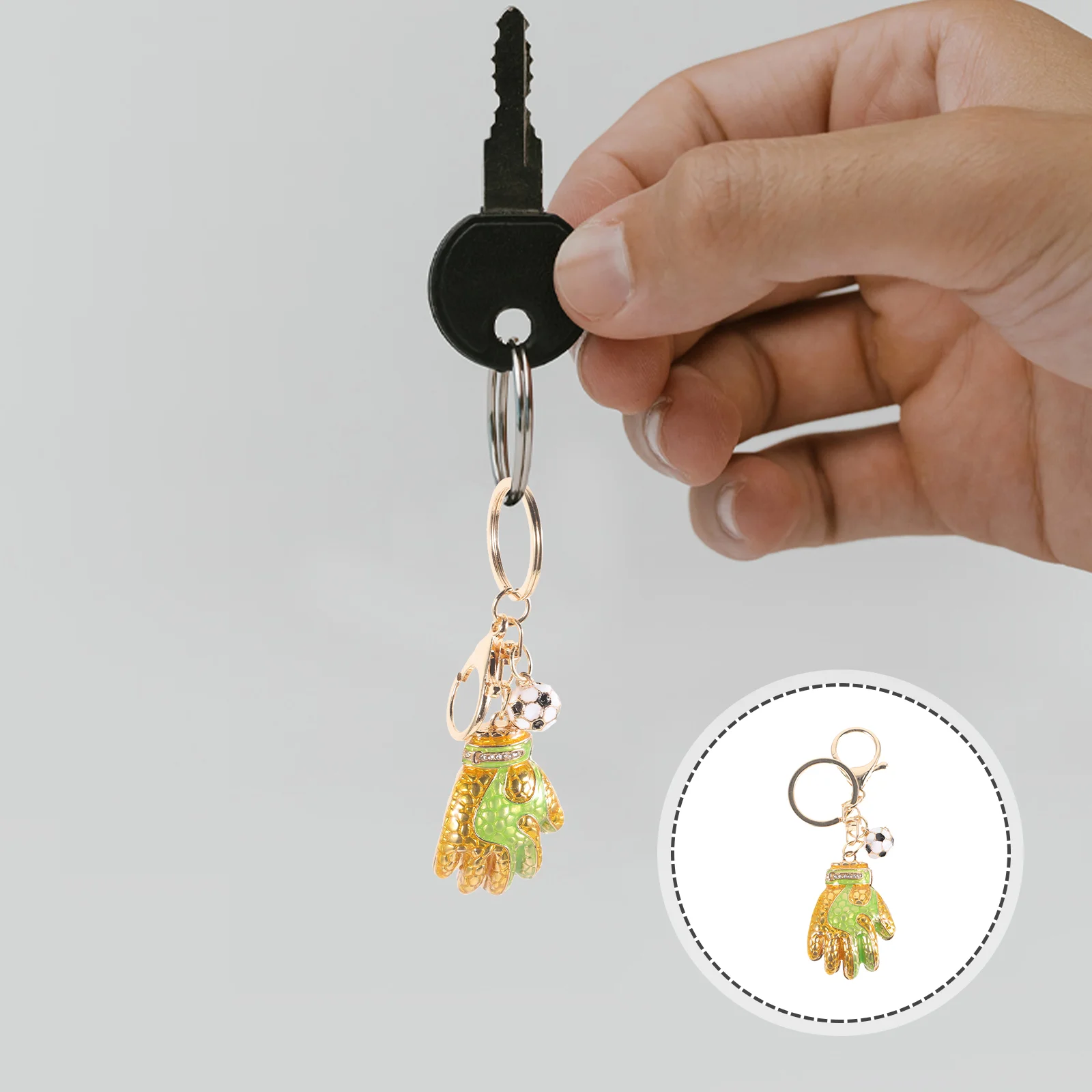 

Bag Hanging Decorative Ring Chain Ornaments Purse Luggage Car Key Pendant Backpack Schoolbag Baseball Glove