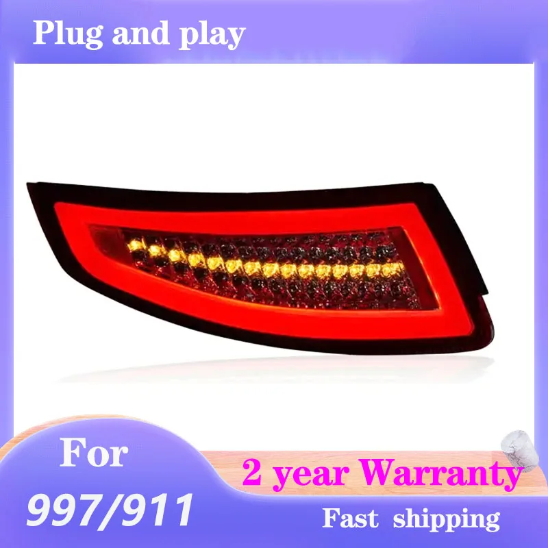 Стайлинг автомобиля для 911 2005-2009 979 задний фонарь противотуманный динамический
