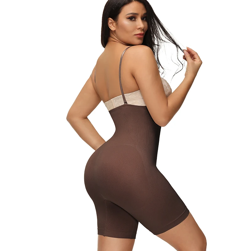 Women Bodysuit Butt Lifter Shapewear Seamless Adjustable shoulder strap Slimming Sheath Butt Lifter Push Up Thigh Slimmer
