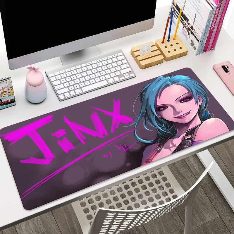 

Desk Pad Jinx Pc Accessories Mousepad Gamer Mouse Carpet Computer Offices Deskmat Gaming Mats Mat Mause Anime Office Xxl Desktop