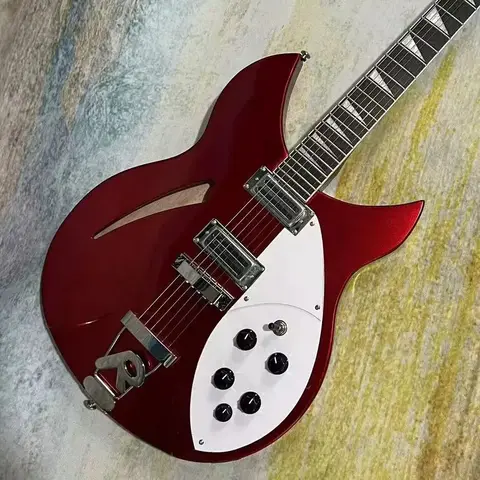 Электрогитара Gleeson Rickenbacker 330 металлический красный