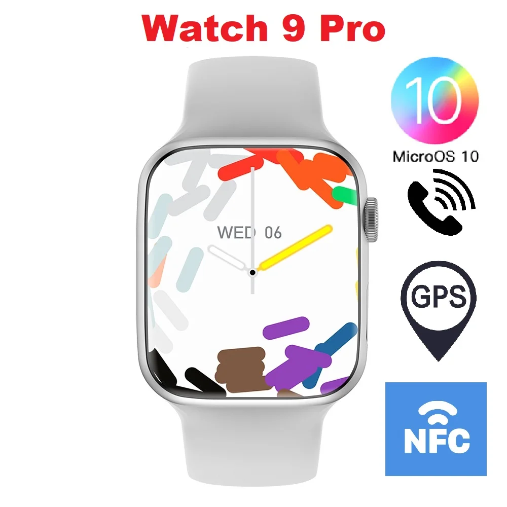 

Wach 9 Dynamic Island 2.15" IPS Micro OS 10 Wrist Timepiece NFC BT Calling Waterproof IP68 Health Clock W29 Pro Men Women Japan