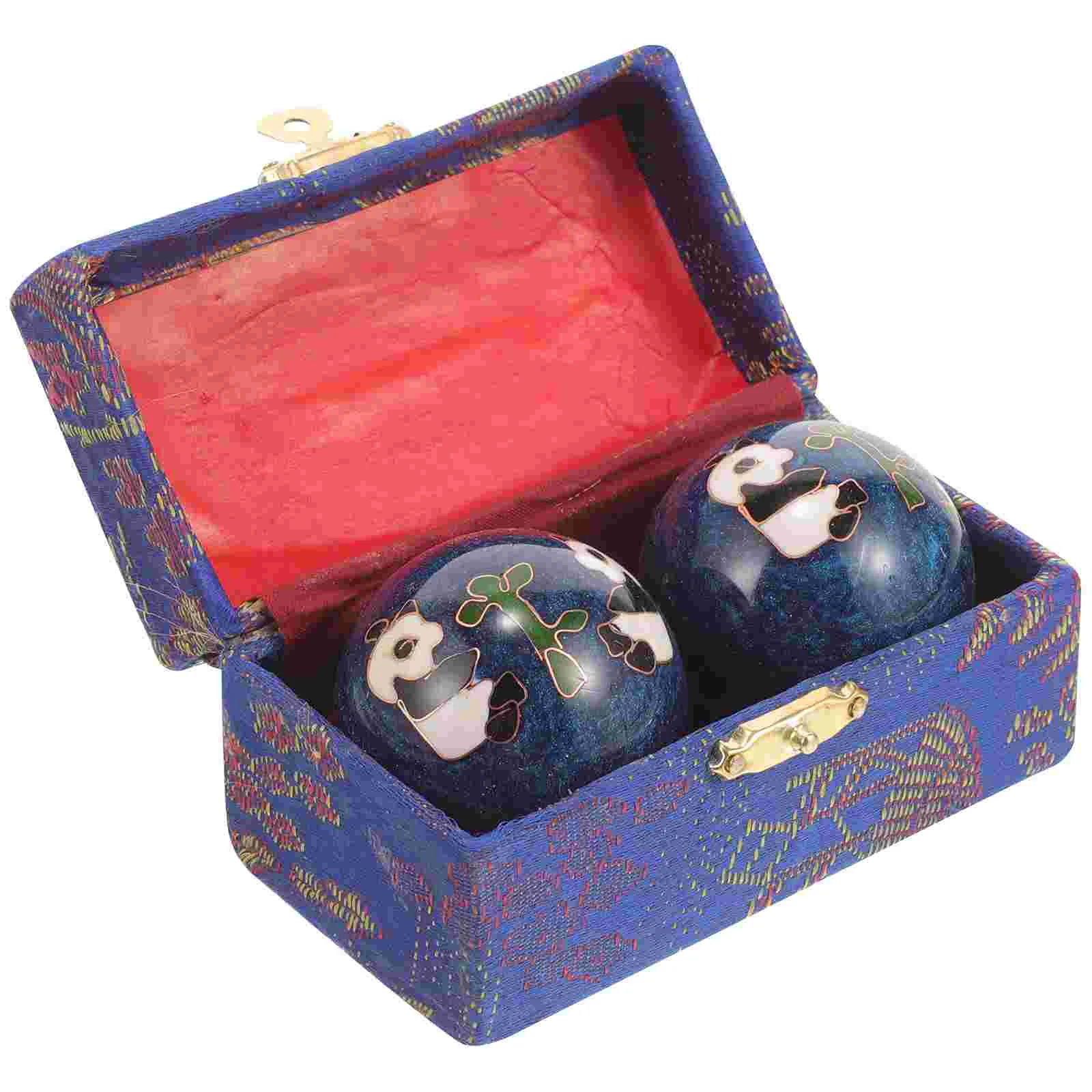 2 шт. китайские шарики для терапии рук фитнеса гандбола практичного массажа йоги