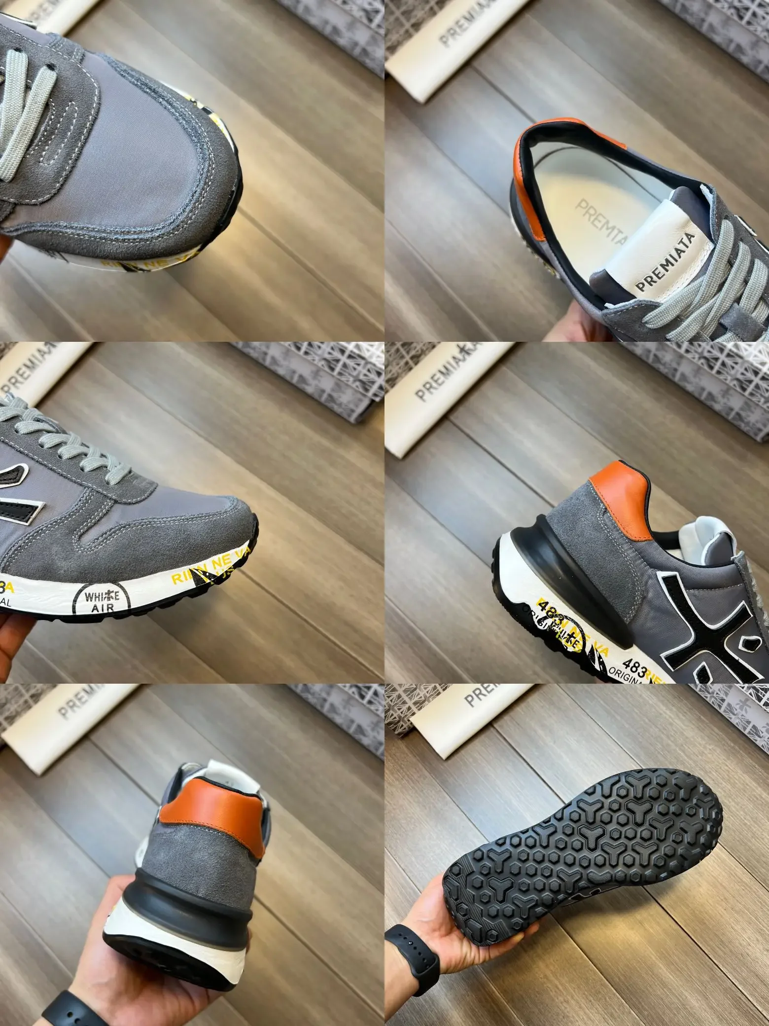 PREMIATA Мужская мода Ретро уличный тренд универсальная спортивная обувь простые