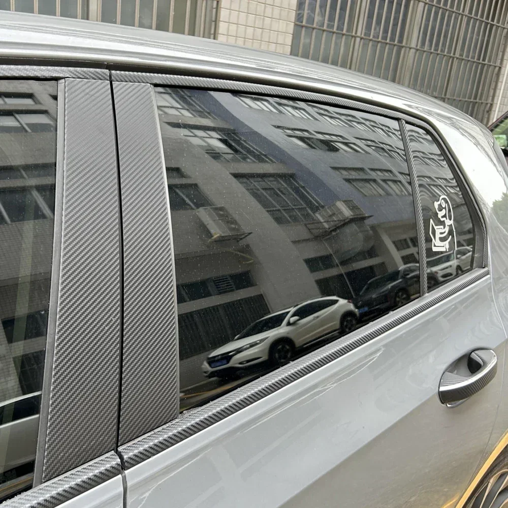 Для Volkswagen Golf 8 2021-2023 хэтчбек окно хромированные удаленные затемняющие стойки ABC