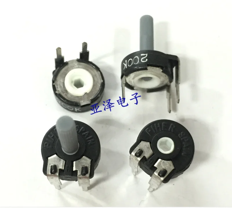 

5PCS Horizontal fine-tuning potentiometer PT10-200 k with handle hexagonal hole