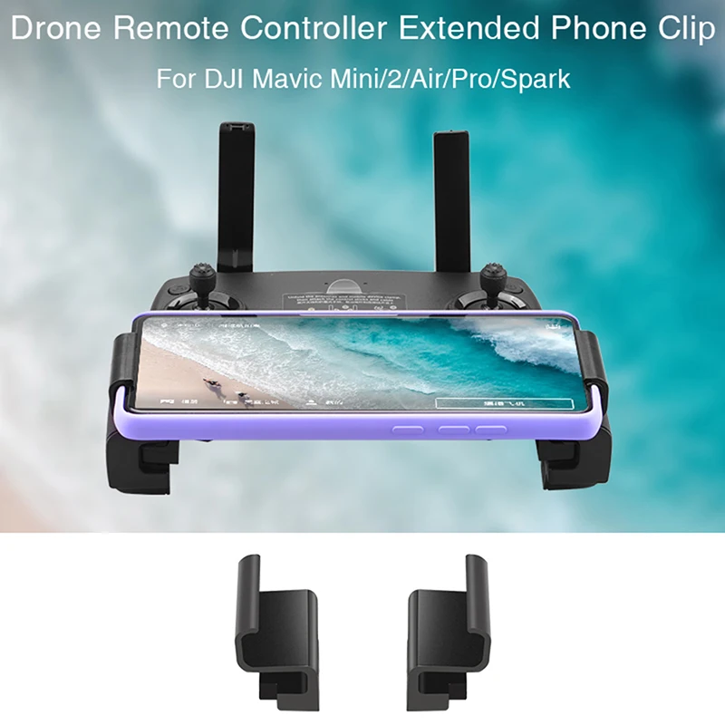 

Phone Mount 2 Zoom Drone Remote Control Clamp Clip Bracket Stable Phone Holder Accessory For DJI Mavic Mini Pro Air Spark Mavic