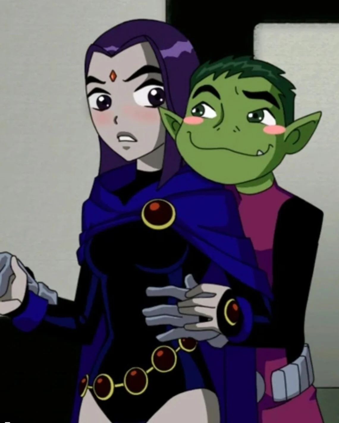 Набор из 2 подходящих для подростков Титанов в виде зверя мальчика и ворона