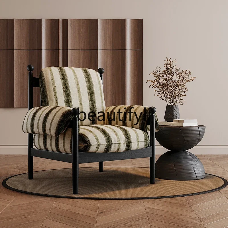 Средневековое кресло для отдыха Chiwu гостиной с высокой спинкой одиночный