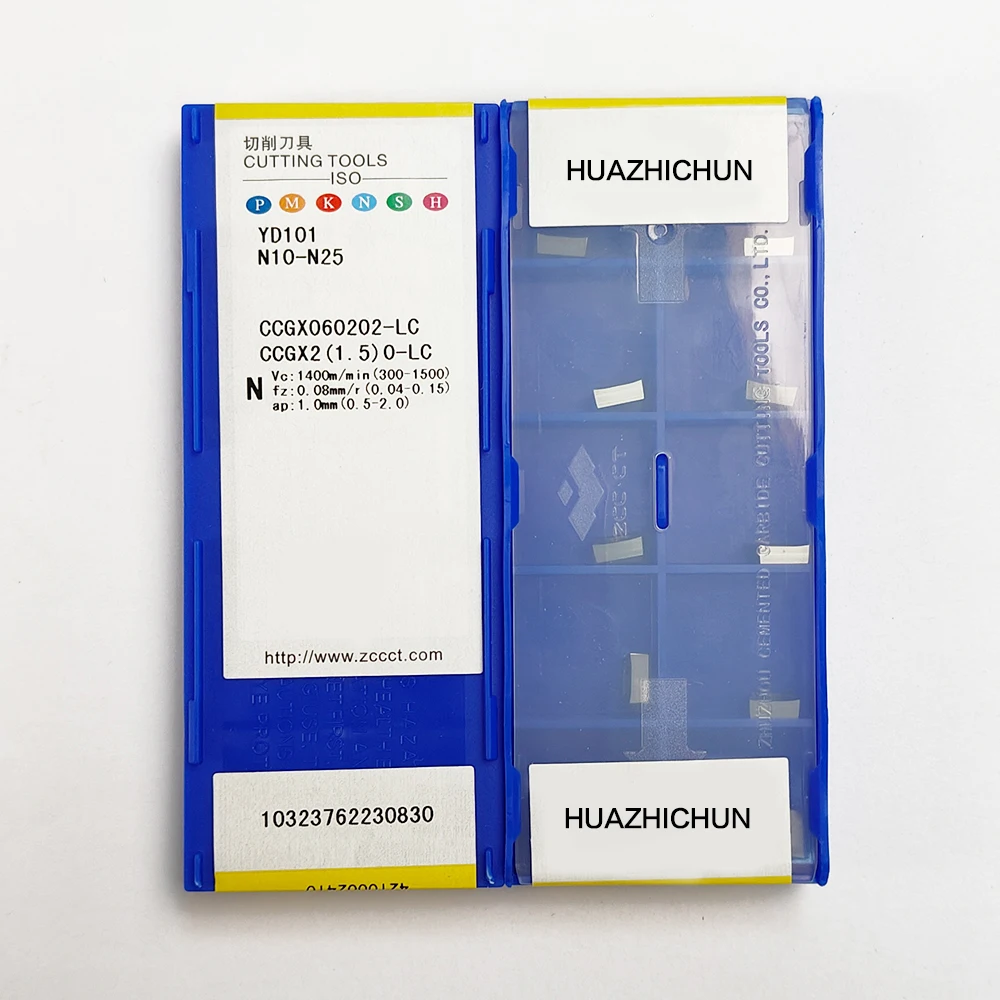 HUAZHICHUN CCGX 060202 -LC YD101 Твердосплавные вставки Токарный станок с ЧПУ резак