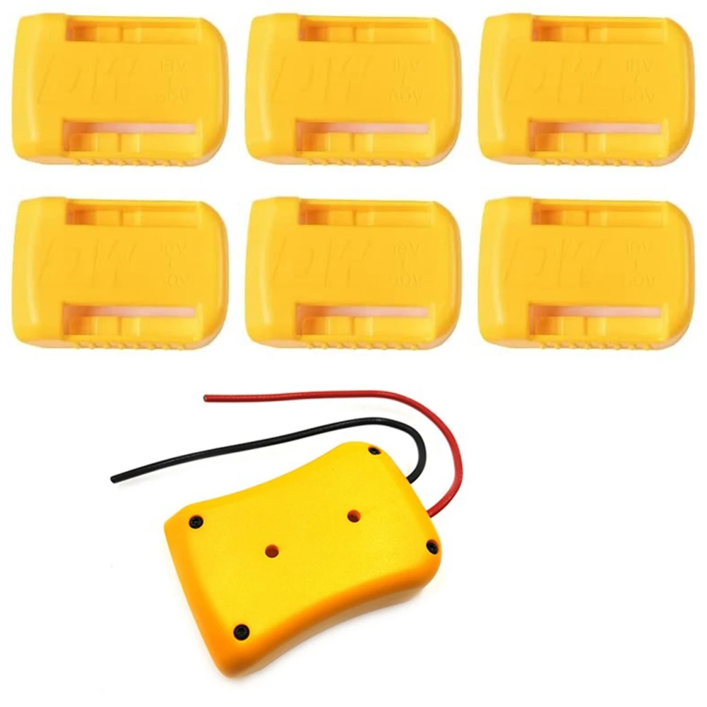 

6 Packs Holders for Dewalt Battery 18V 20V 60V Mount Wall Shelf Belt & Adapter for Dewalt Lithium Battery 20V Max Power