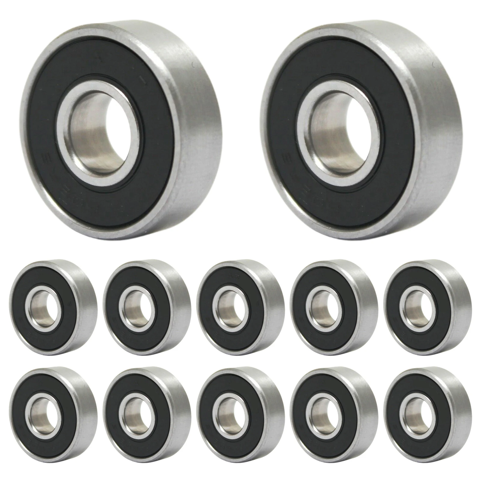 

Ball Wheel Bearing 12PCS 5000RPM Max Rotation 6003 2RSH Rubber Wear-resistant Electric Scooter Replacement Parts