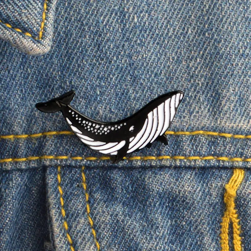 

Брошь в виде Кита, морского животного, значки, украшение одежды, аксессуары