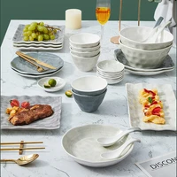 bowl luxury food plate sets tableware ceramic modern tableware kitchen dinner vajilla completa de platos dishes and plates sets
