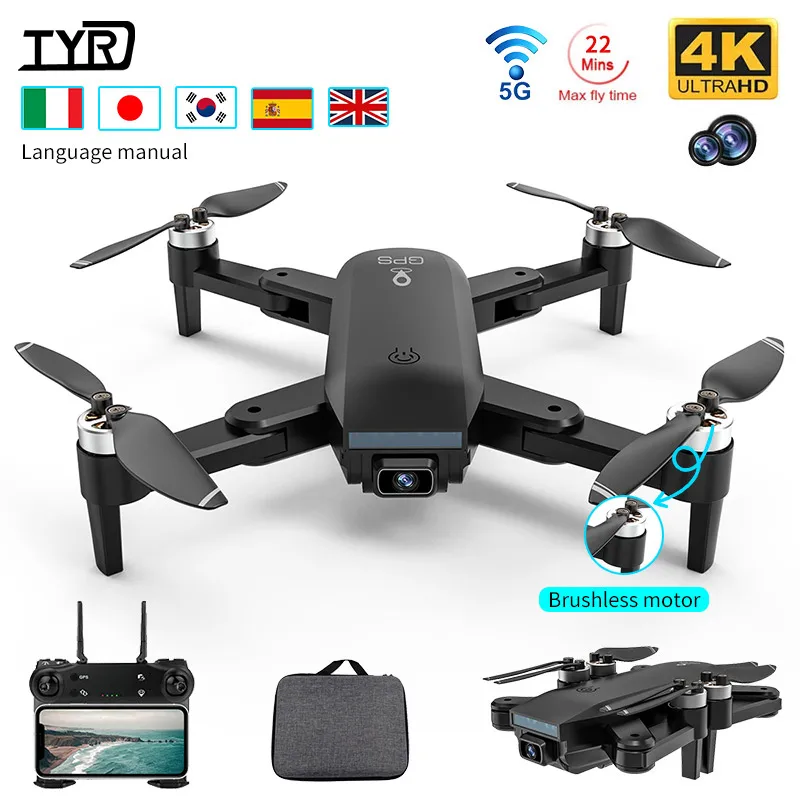 Новинка 2022 Профессиональный GPS-Дрон 4K HD двойная камера телефон с Wi-Fi FPV