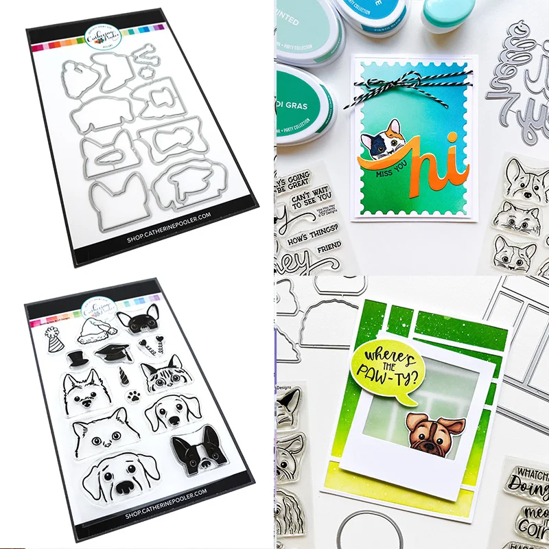 

Variety Of Dogs Stamps Scrapbooking New Make Photo Album Card Diy Paper Embossing Craft Supplies Handmade 2022