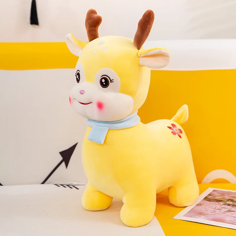

Zqswkl 25/35/45cm plush toy soft cute scarf deer doll children's birthday gift kawaii stuffed toys anime pillow hugs