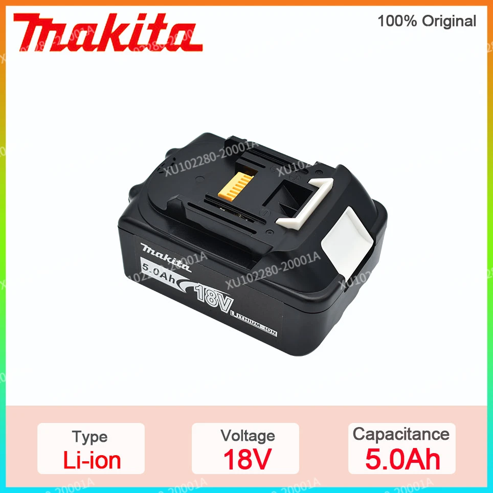 

Оригинальный аккумулятор Makita, 18 в, 5000 Ач, со встроенной литий-ионной заменой, LXT BL1860B BL1860 BL1850 Makita, аккумулятор для электроинструмента