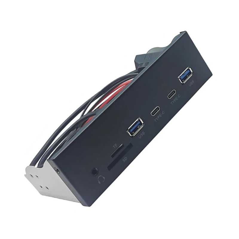 Фото 5,25 дюйма USB3.2 Gen1 Передняя панель с слотами карт памяти и двойным портом USB3.0 896c №2